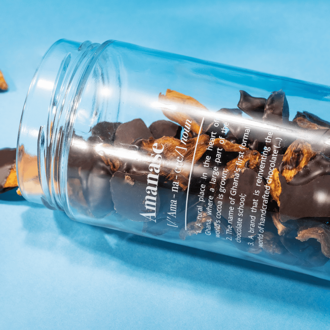 Amanase Handmade Ananas mit veganer, fairer Bio-Schokolade