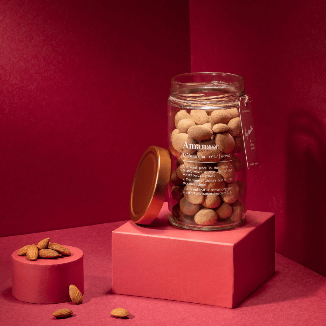 Vegane Faire Bioschokolade Mandeln aus Ghana – Handgefertigt