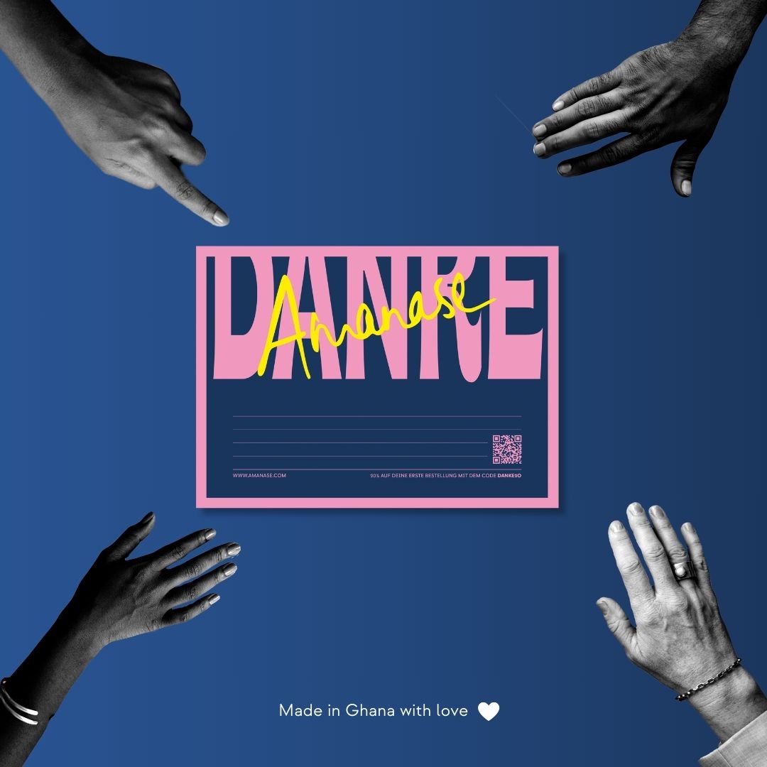Amanase Postkarte 'DANKE'