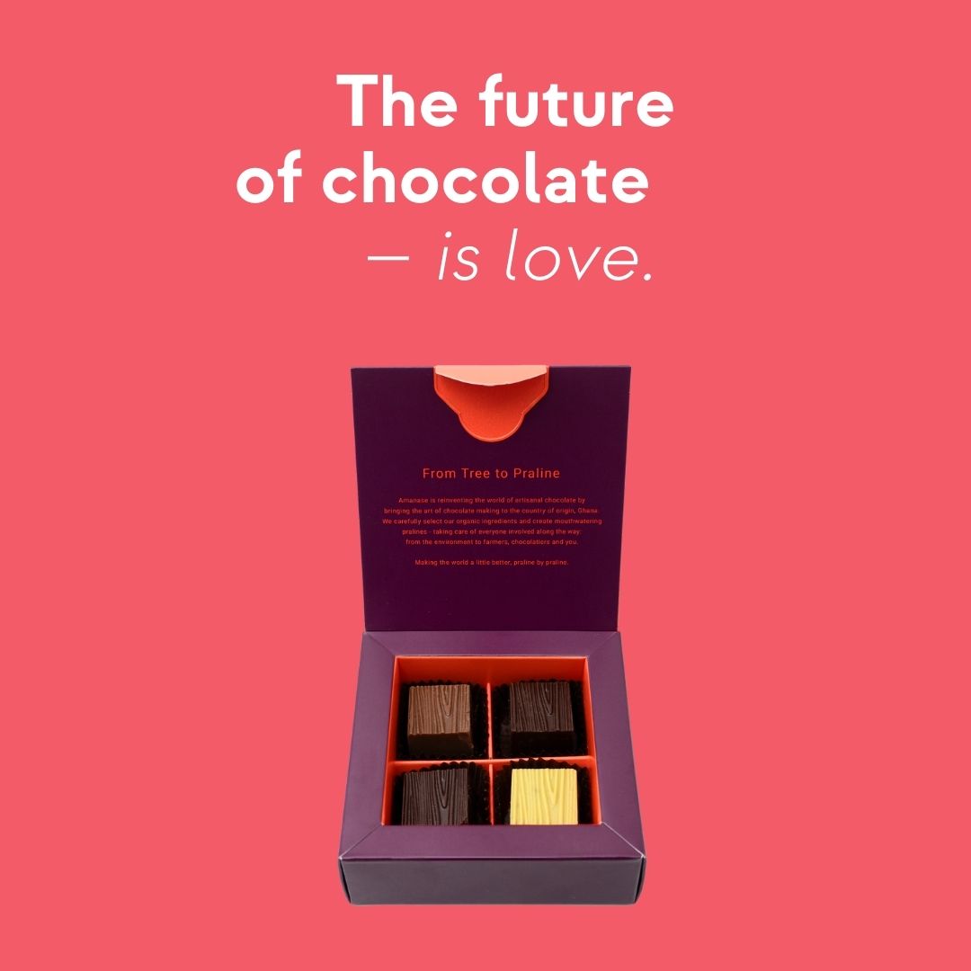 Amanase Bio-Pralinen | Nut Love Edition (Valentine's Day)